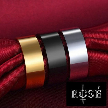 Anillos llanos golden-silver-black, ideales para tu outfit. Rosé Empire la mejor tienda en línea en accesorios para hombre.quito cuenca guayaquil