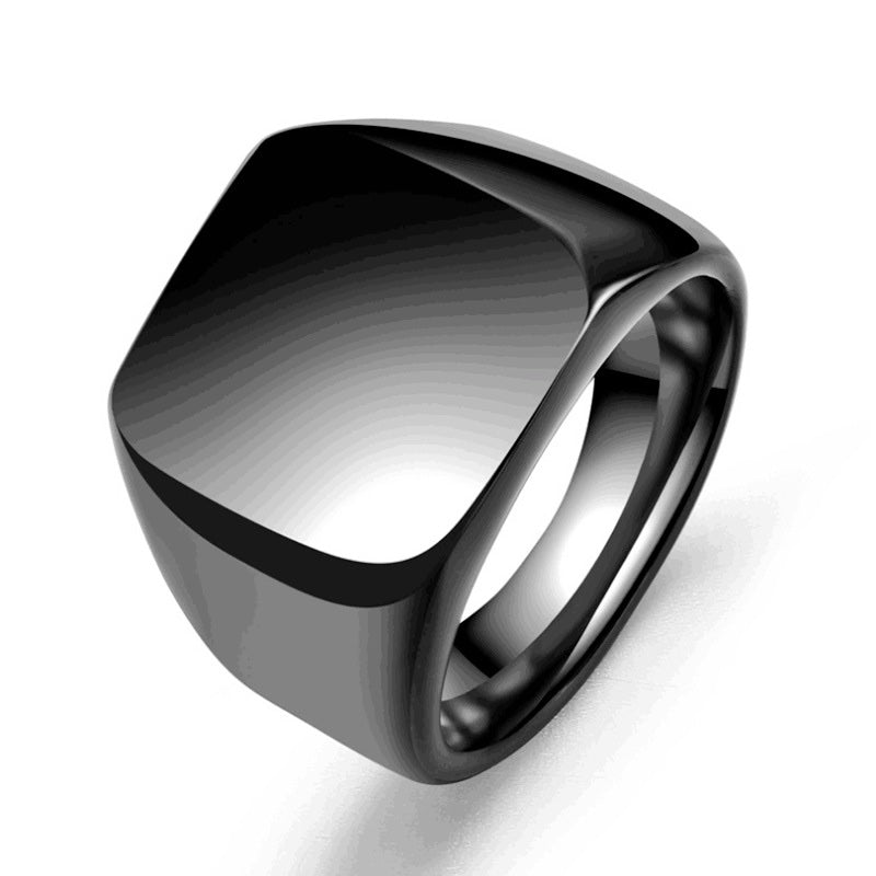 Anillo Geométrico Black