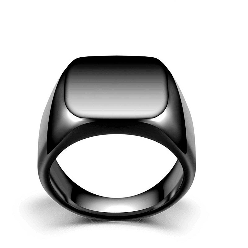 Anillo Geométrico Black